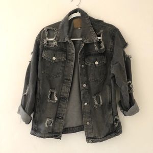 Ripped Jean Jacket